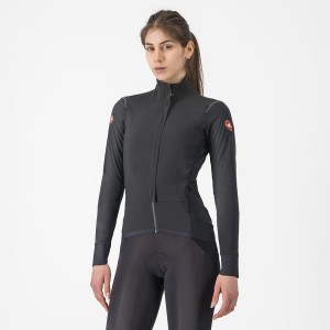 Castelli ALPHA FLIGHT ROS W Jakker Dame Svarte Svarte | 128435ZOD