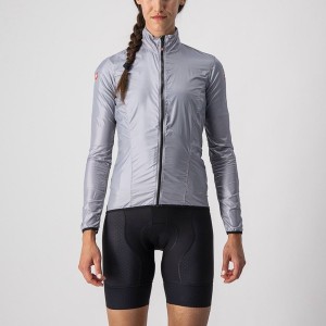 Castelli ARIA SHELL W Beskyttelse Dame Sølv Grå | 713549CYF