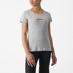 Castelli CASTELLI CLASSICO W TEE Casual Dame Lyse Grå | 581297ZUK