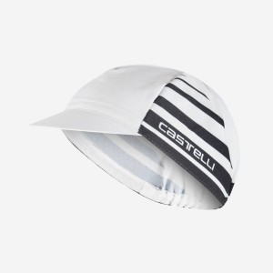 Castelli CLASSICO Cap Herre Hvite Svarte | 175623AIR