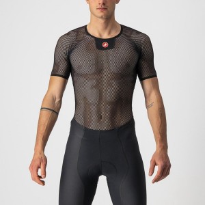 Castelli CORE MESH 3 SS Basislag Herre Svarte | 874023QAJ