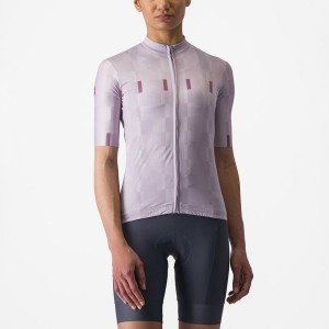 Castelli DIMENSIONE Jersey Dame Lilla Hvite Dyp Lilla | 405316AWV