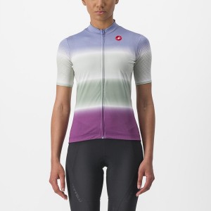 Castelli DOLCE Jersey Dame Lilla Hvite | 102758QGW