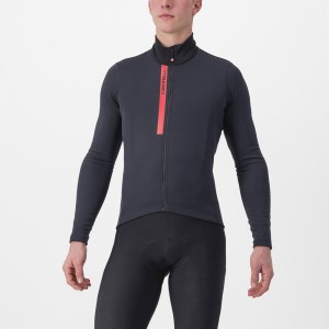 Castelli ENTRATA THERMAL Jersey Herre Svarte Rød | 059147IAW