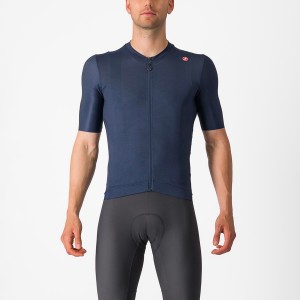 Castelli ESPRESSO Jersey Herre Blå Sølv | 396271PEH