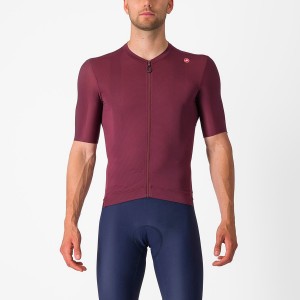 Castelli ESPRESSO Jersey Herre Dyp Burgunder Sølv | 291037RJE