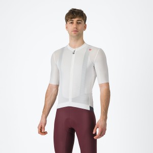 Castelli ESPRESSO Jersey Herre Hvite Mørke Grå | 324601BEO