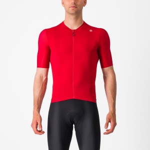 Castelli ESPRESSO Jersey Herre Rød Dyp Burgunder | 481590TEX