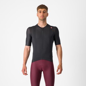 Castelli ESPRESSO Jersey Herre Svarte Mørke Grå | 084352SEU