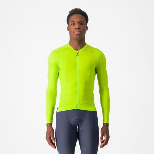 Castelli ESPRESSO LS Jersey Herre Lyse Grønn Dyp Grønn | 361298JHO