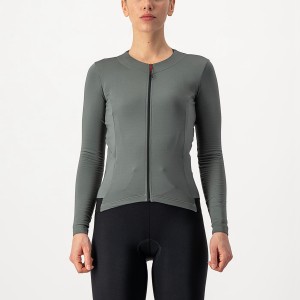 Castelli FLY LS W Jersey Dame Grå | 698501MAN