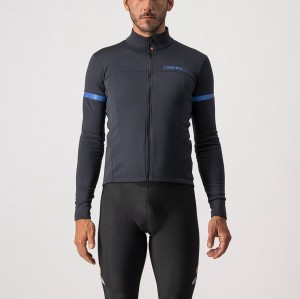 Castelli FONDO 2 FZ Jersey Herre Svarte Blå | 520634RVN