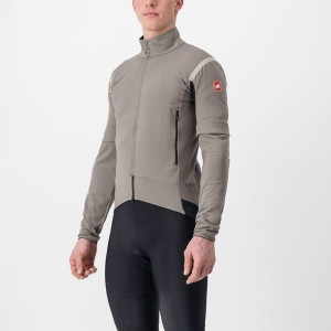 Castelli PERFETTO RoS 2 CONVERTIBLE Jakker Herre Grå Khaki Grå | 075846GUE