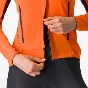 Castelli PERFETTO RoS 2 W Jakker Dame Rød Oransje Svarte | 056723WTA