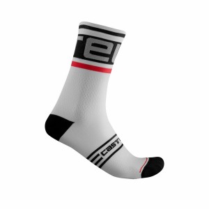 Castelli PROLOGO 15 Sokker Herre Svarte Hvite | 362194NXS