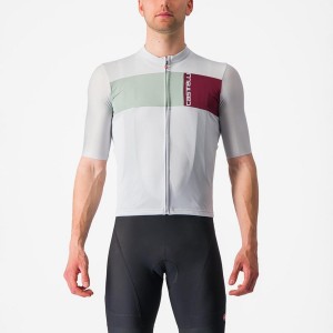 Castelli PROLOGO 7 Jersey Herre Sølv Grå Grønn | 280319SPM