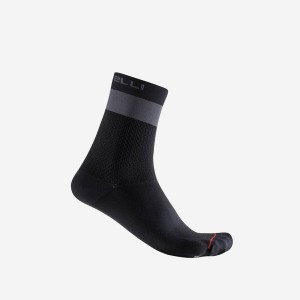 Castelli PROLOGO LITE 15 Sokker Herre Svarte Mørke Grå | 459706ZTM