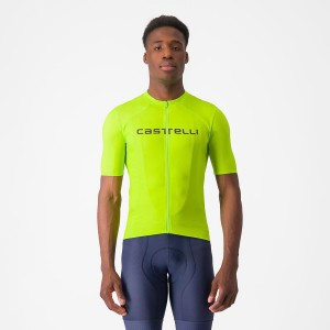 Castelli PROLOGO LITE Jersey Herre Lyse Grønn Dyp Grønn | 598327CRU