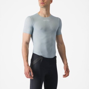 Castelli PRO MESH 2.0 SHORT SLEEVE Basislag Herre Blå | 975432WFV