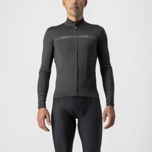 Castelli PRO THERMAL MID LS Jersey Herre Mørke Grå | 054796TSH