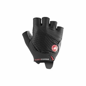 Castelli ROSSO CORSA 2 W Hansker Dame Svarte | 468957CBA