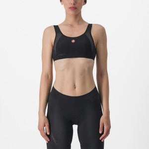 Castelli ROSSO CORSA BRA Basislag Dame Svarte | 382546ILU