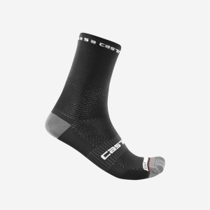 Castelli ROSSO CORSA PRO 15 Sokker Herre Svarte | 164087UXZ