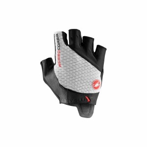 Castelli ROSSO CORSA PRO V Hansker Herre Hvite | 503641UHN