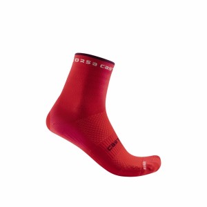 Castelli ROSSO CORSA W 11 Sokker Dame Rød | 960845NBV