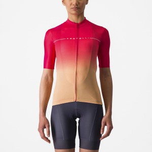 Castelli SALITA Jersey Dame Oransje Hvite | 164782KUV