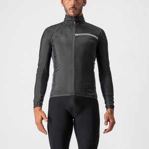 Castelli SQUADRA STRETCH Beskyttelse Herre Svarte Mørke Grå | 724139FJC