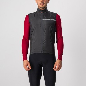 Castelli SQUADRA STRETCH Vest Herre Svarte Mørke Grå | 592371XDZ