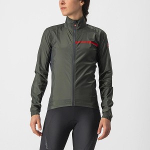 Castelli SQUADRA STRETCH W Beskyttelse Dame Grønn Mørke Grå | 850432HIN