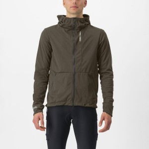 Castelli TRAIL HOODIE Jakker Herre Grønn | 932541TMW