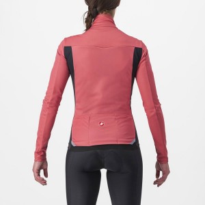 Castelli TRANSITION 2 W Jakker Dame Rød Svarte | 903714DZI