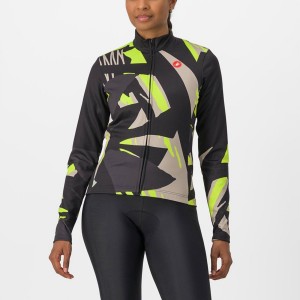 Castelli TROPICALE LS Jersey Dame Svarte | 572486ESN