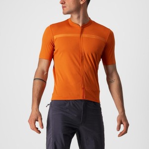 Castelli UNLIMITED ALLROAD Jersey Herre Oransje Rød | 821936FLH