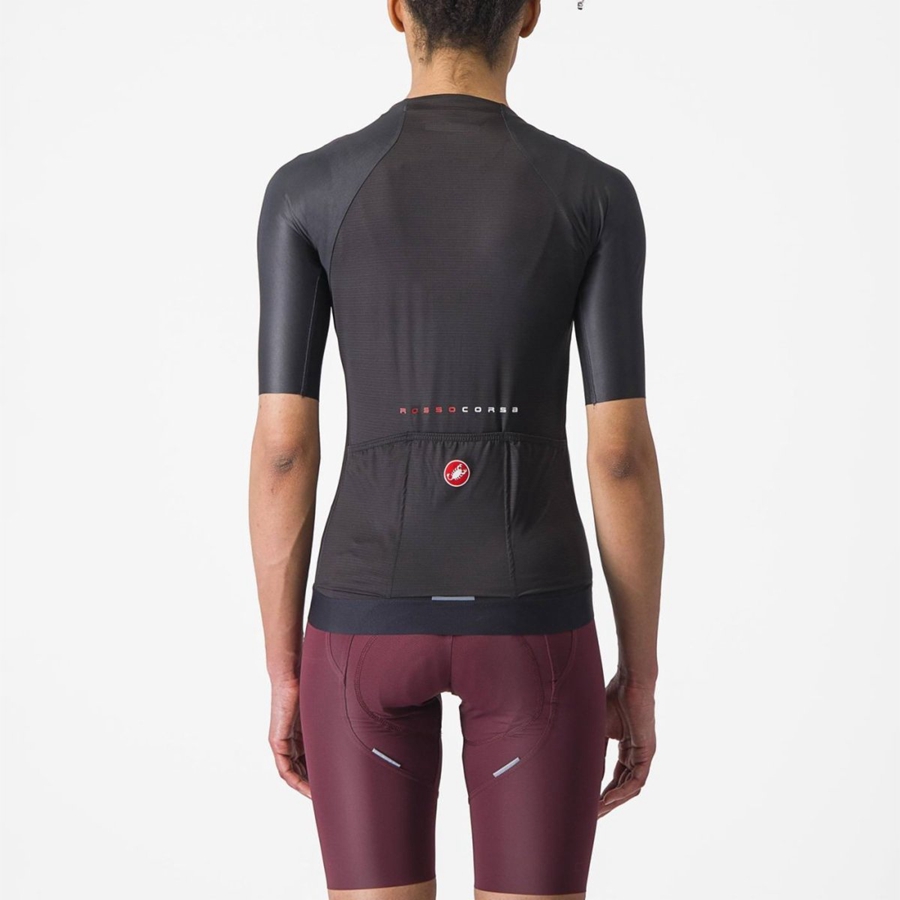 Castelli AERO PRO 7.0 W Jersey Dame Svarte | 483205QZA