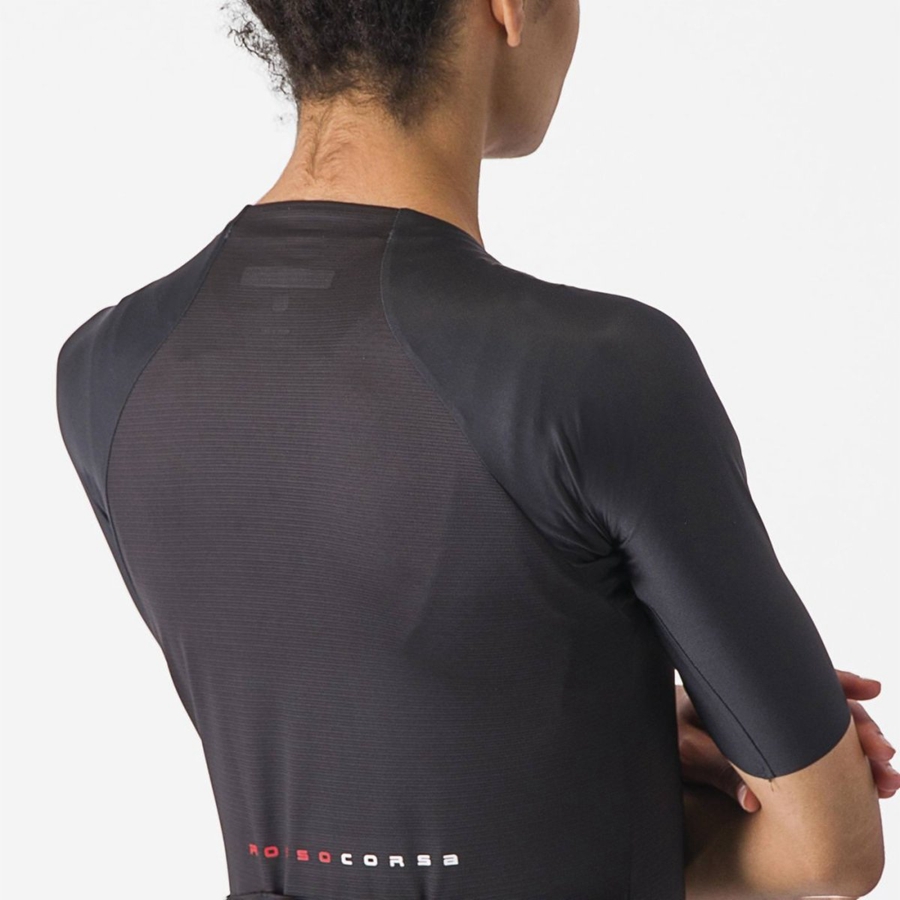 Castelli AERO PRO 7.0 W Jersey Dame Svarte | 483205QZA