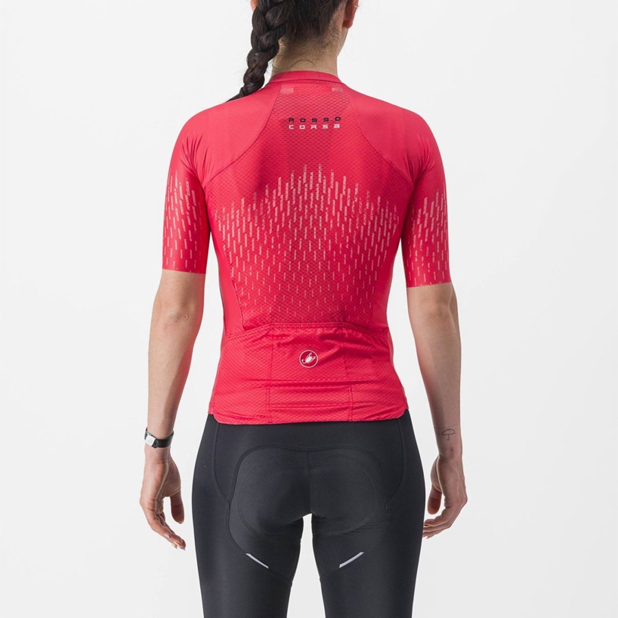 Castelli AERO PRO W Jersey Dame Rød | 507864TNL