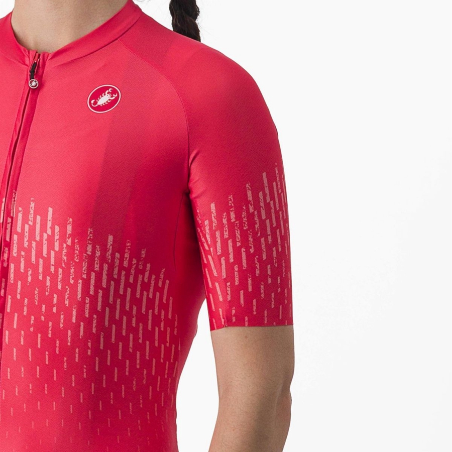 Castelli AERO PRO W Jersey Dame Rød | 507864TNL