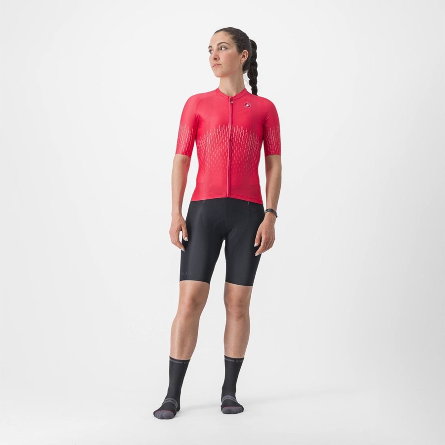 Castelli AERO PRO W Jersey Dame Rød | 507864TNL