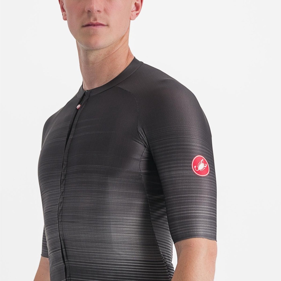 Castelli AERO RACE 6.0 Jersey Herre Svarte | 601295IAR