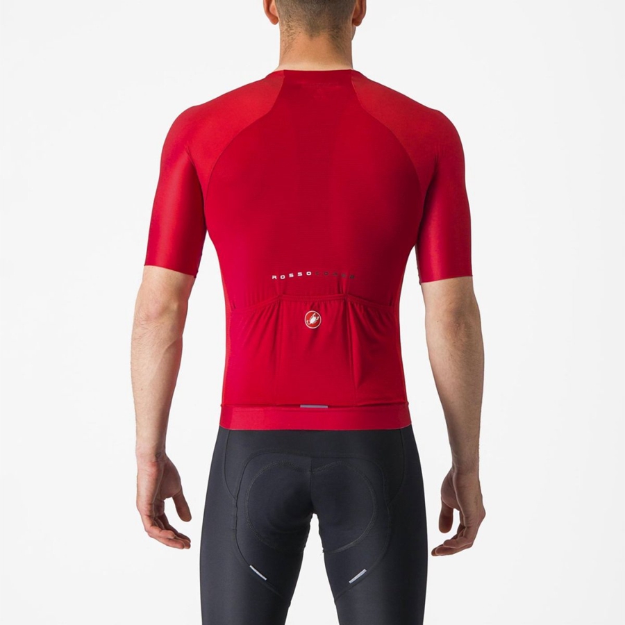 Castelli AERO RACE 7.0 Jersey Herre Rød | 421897IGO