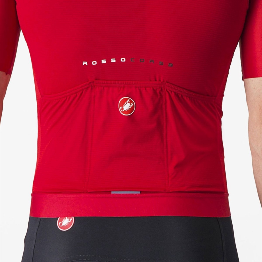 Castelli AERO RACE 7.0 Jersey Herre Rød | 421897IGO