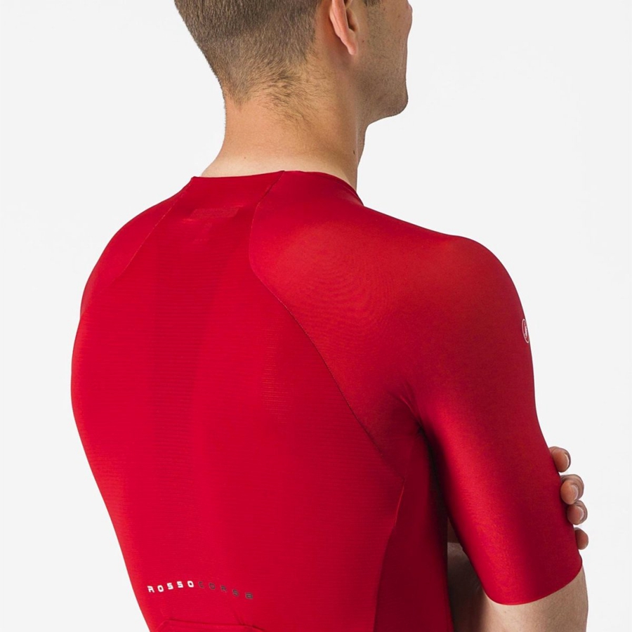 Castelli AERO RACE 7.0 Jersey Herre Rød | 421897IGO