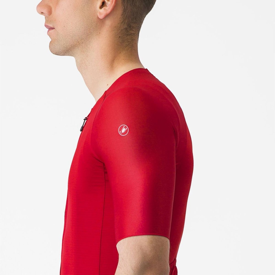 Castelli AERO RACE 7.0 Jersey Herre Rød | 421897IGO