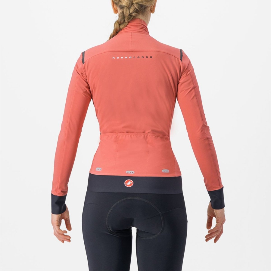 Castelli ALPHA FLIGHT ROS W Jakker Dame Rød Svarte Svarte | 269570GQY