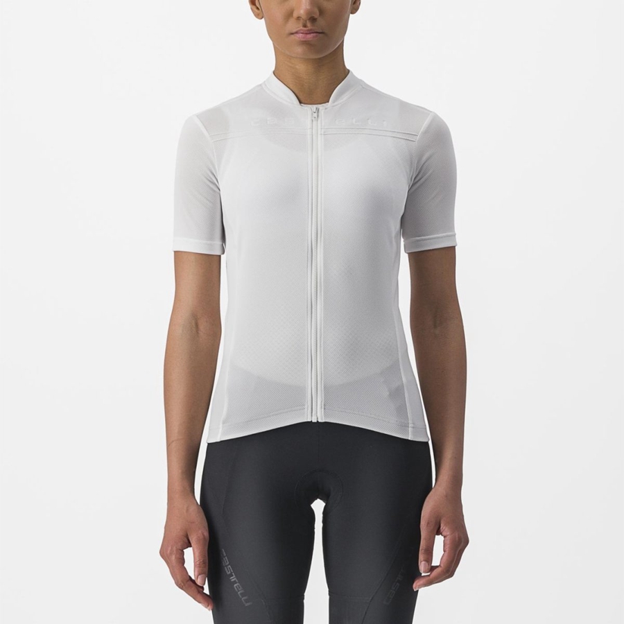 Castelli ANIMA 4 Jersey Dame Hvite | 506879SER