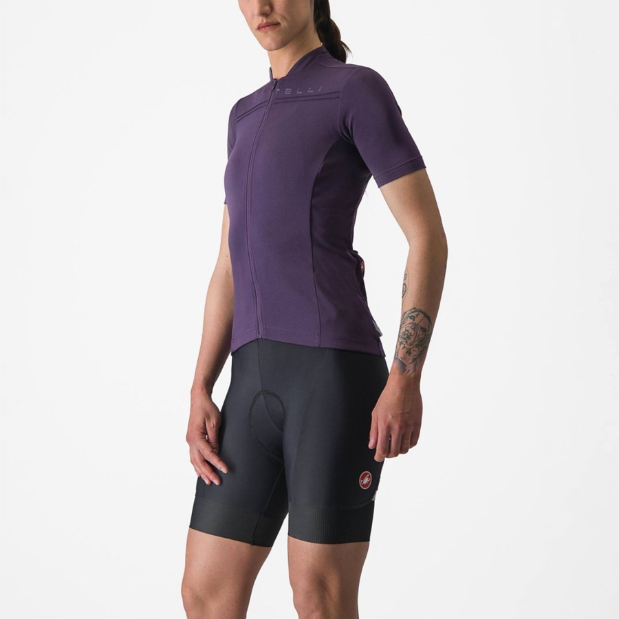 Castelli ANIMA 4 Jersey Dame Lilla | 576289XFJ